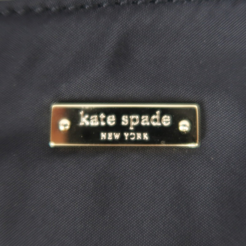 kate spade Nylon Bow Chain Shoulder Underarm Bag Gray With Dust Bag