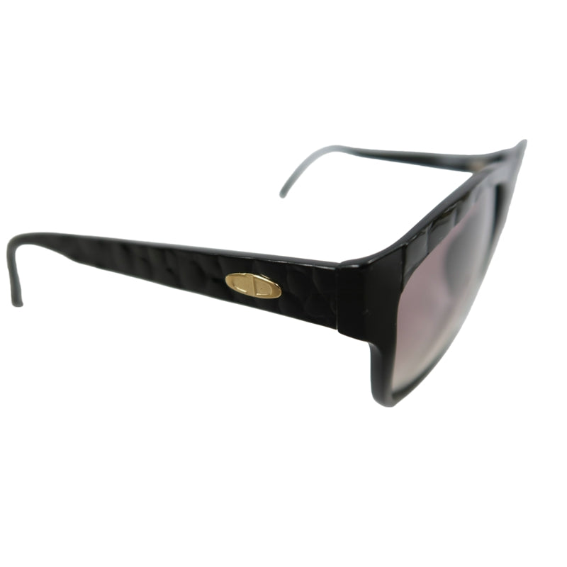 DIOR Black Frame Purple Gradient Lens Resin Sunglasses