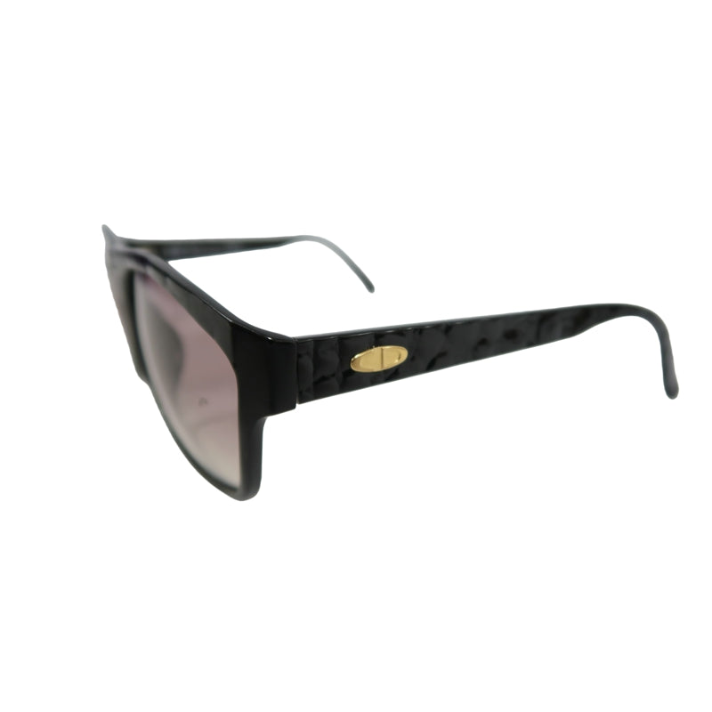 DIOR Black Frame Purple Gradient Lens Resin Sunglasses