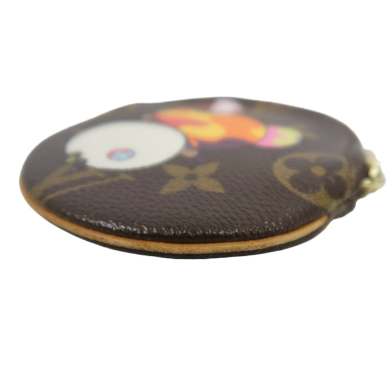 LOUIS VUITTON x Takashi Murakami Monogram Panda Porte Monnaie Rond Coin Purse PVC Leather Brown Multicolor Gold Zipper Hardware