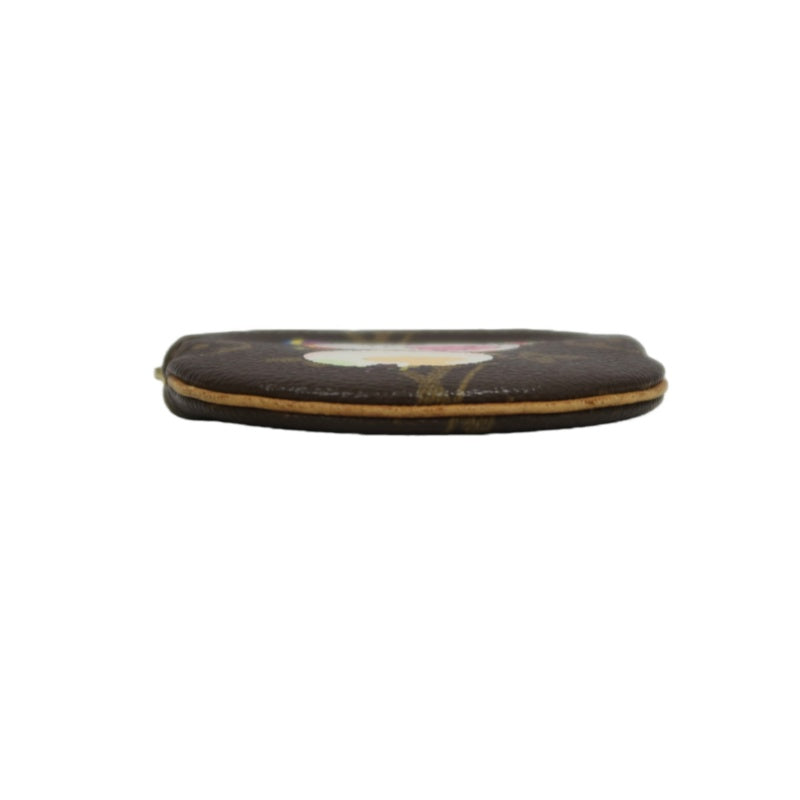 LOUIS VUITTON x Takashi Murakami Monogram Panda Porte Monnaie Rond Coin Purse PVC Leather Brown Multicolor Gold Zipper Hardware