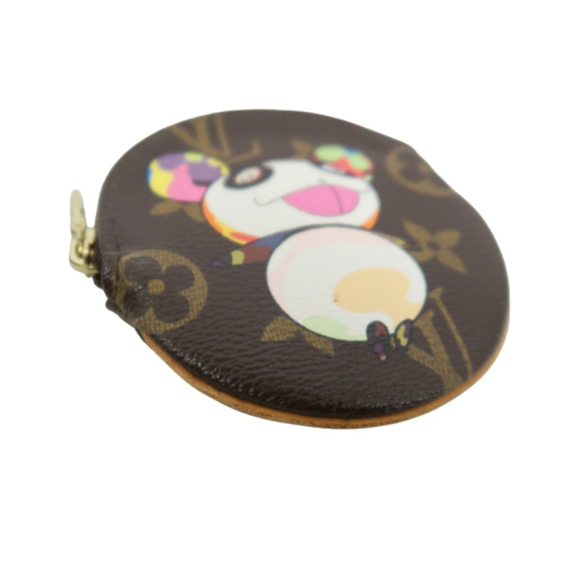 LOUIS VUITTON x Takashi Murakami Monogram Panda Porte Monnaie Rond Coin Purse PVC Leather Brown Multicolor Gold Zipper Hardware