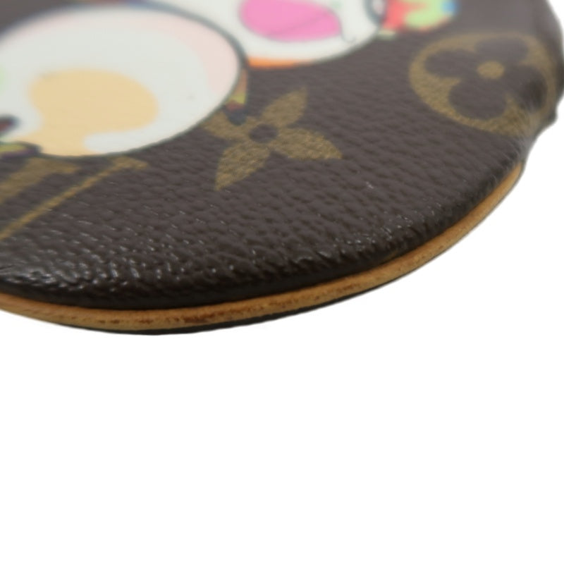 LOUIS VUITTON x Takashi Murakami Monogram Panda Porte Monnaie Rond Coin Purse PVC Leather Brown Multicolor Gold Zipper Hardware