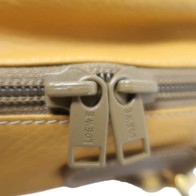 LOEWE Anagram Boston Bag Leather Tan Brown With Lock, Dust Bag, Shoulder Strap And 2 Keys