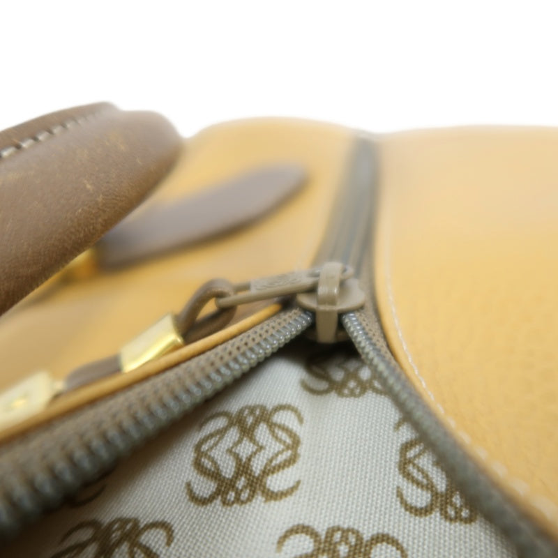 LOEWE Anagram Boston Bag Leather Tan Brown With Lock, Dust Bag, Shoulder Strap And 2 Keys