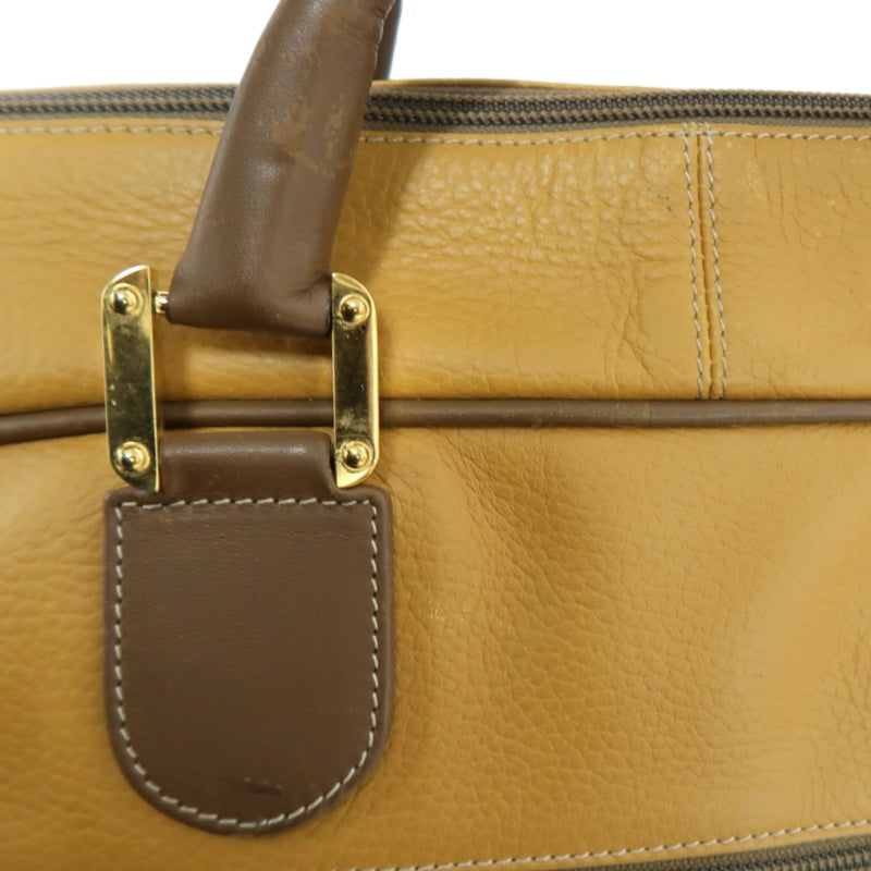 LOEWE Anagram Boston Bag Leather Tan Brown With Lock, Dust Bag, Shoulder Strap And 2 Keys