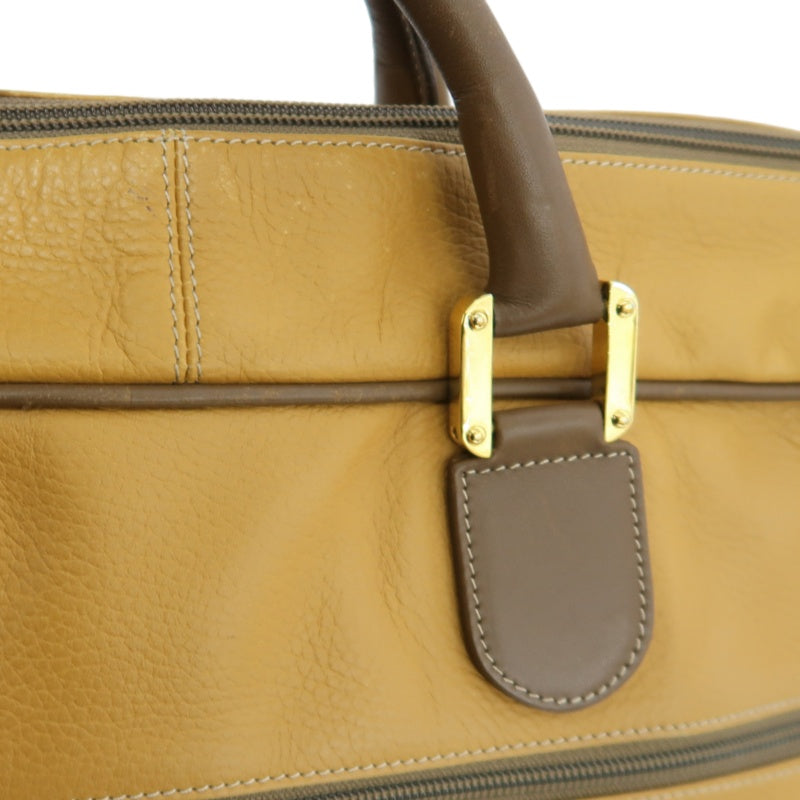 LOEWE Anagram Boston Bag Leather Tan Brown With Lock, Dust Bag, Shoulder Strap And 2 Keys