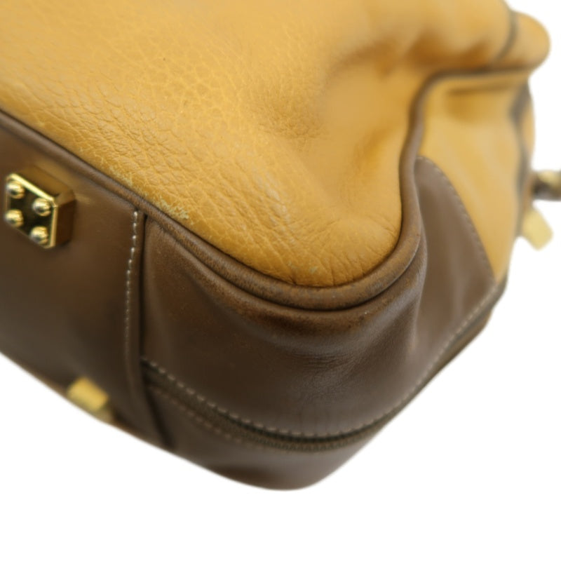 LOEWE Anagram Boston Bag Leather Tan Brown With Lock, Dust Bag, Shoulder Strap And 2 Keys