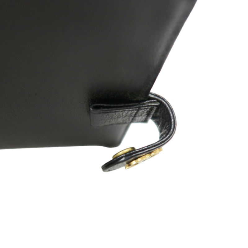 CHANEL Coco Mark Notebook Cover, Caviar Skin, Black, Gold Hardware
