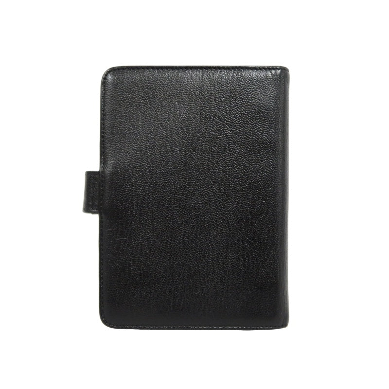 CHANEL Coco Mark Notebook Cover, Caviar Skin, Black, Gold Hardware