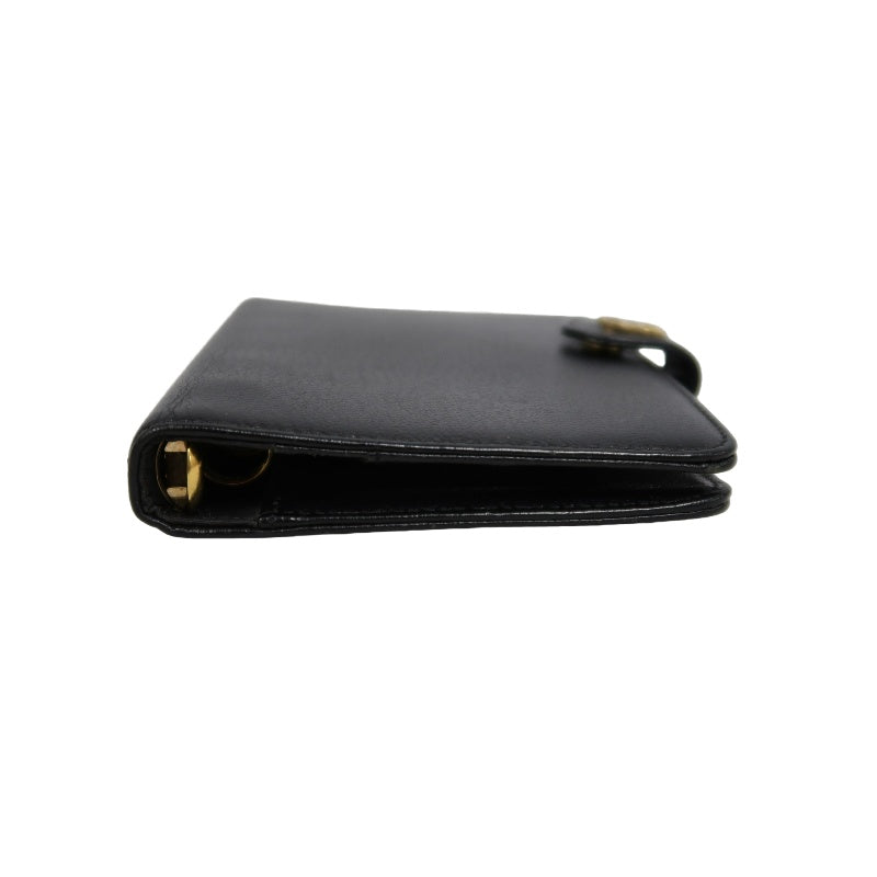 CHANEL Coco Mark Notebook Cover, Caviar Skin, Black, Gold Hardware