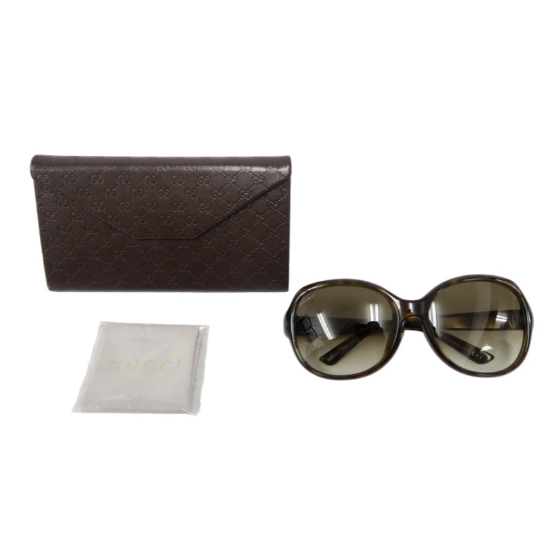 GUCCI Tortoiseshell Brown Large-frame Resin Sunglasses With Gradient Lenses