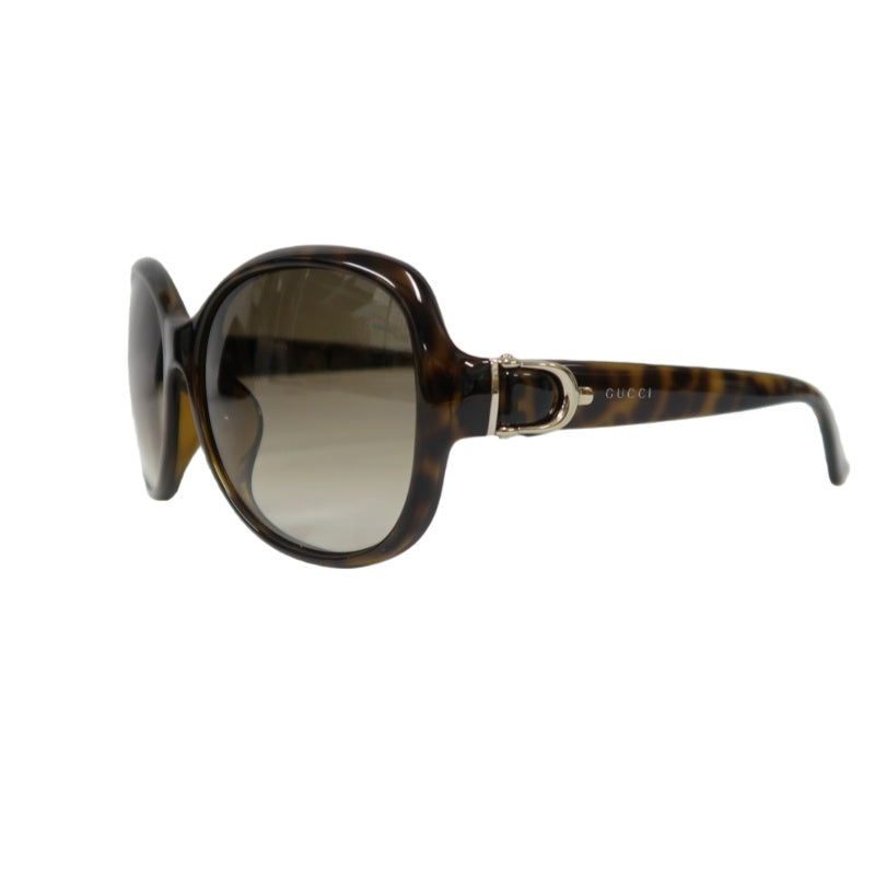 GUCCI Tortoiseshell Brown Large-frame Resin Sunglasses With Gradient Lenses