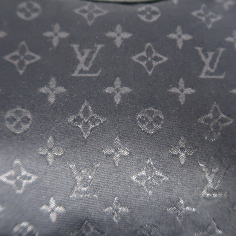 LOUIS VUITTON Monogram Mini Lin Little Boulogne Handbag Canvas Black