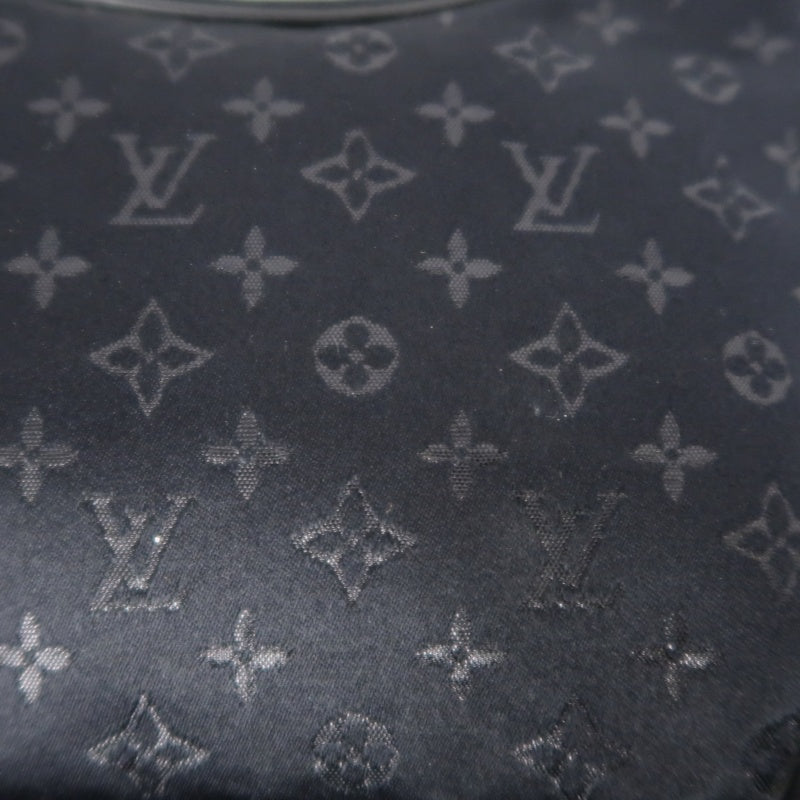 LOUIS VUITTON Monogram Mini Lin Little Boulogne Handbag Canvas Black