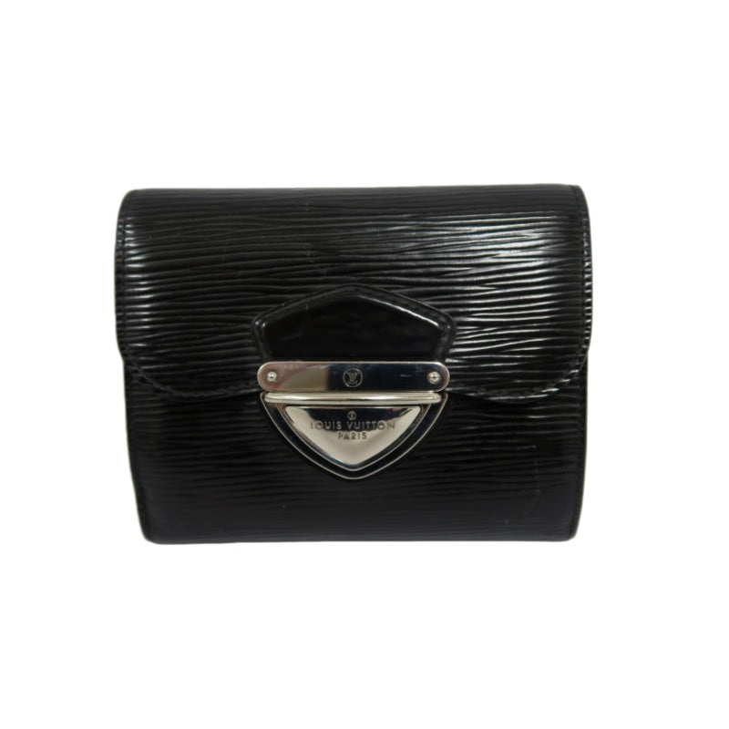 LOUIS VUITTON Epi Leather Koala Wallet Black Silver Hardware