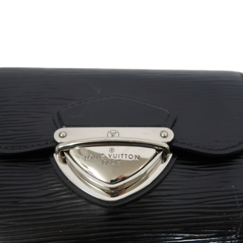 LOUIS VUITTON Epi Leather Koala Wallet Black Silver Hardware