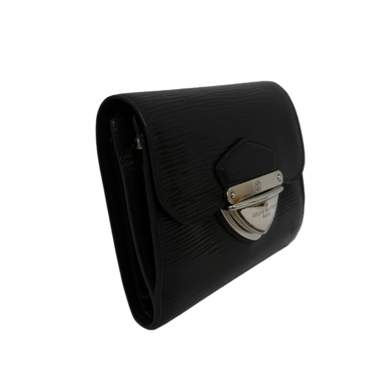LOUIS VUITTON Epi Leather Koala Wallet Black Silver Hardware