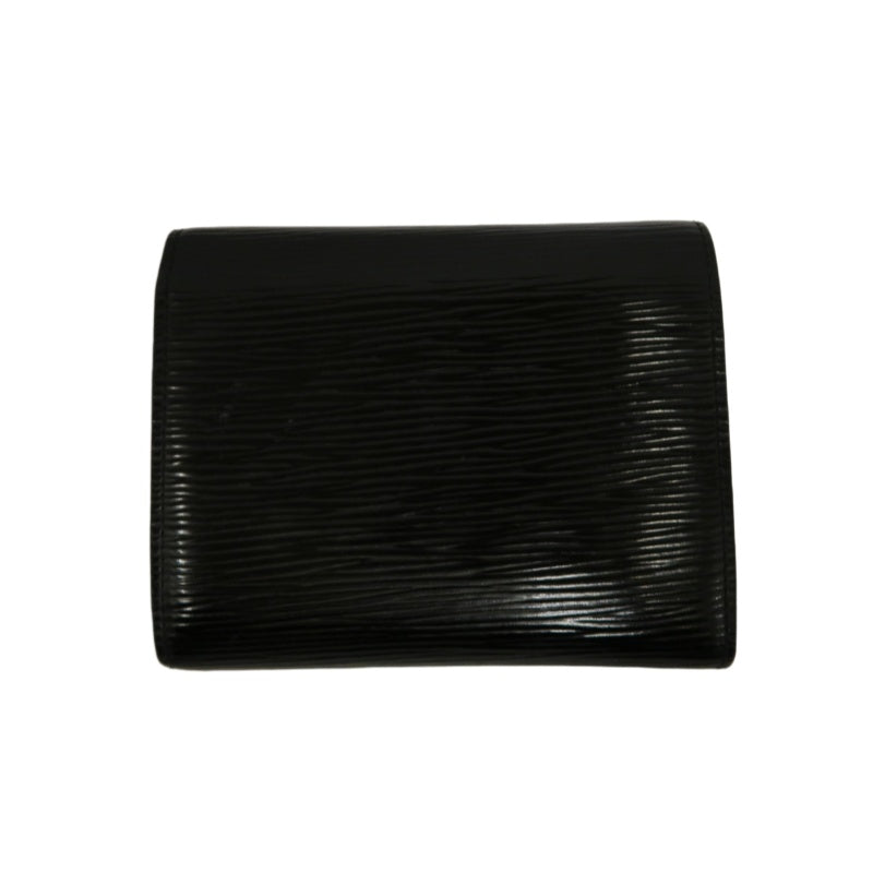 LOUIS VUITTON Epi Leather Koala Wallet Black Silver Hardware