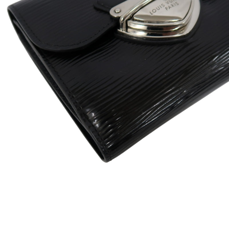 LOUIS VUITTON Epi Leather Koala Wallet Black Silver Hardware