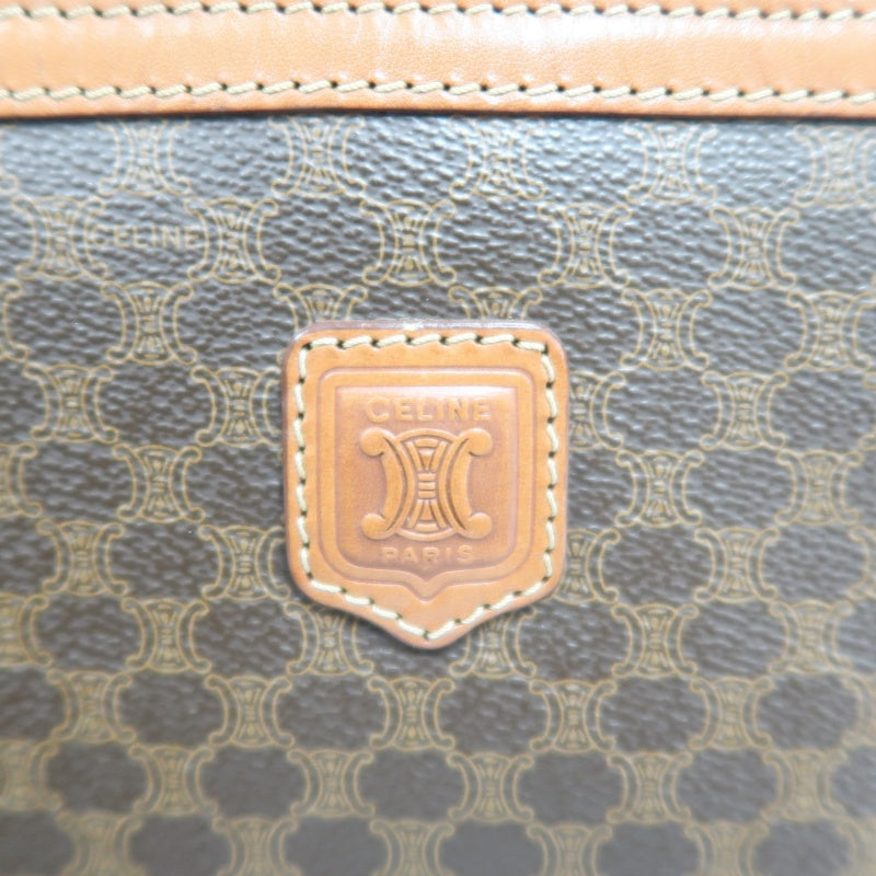 CELINE Macadam Brown PVC Monogram Crossbody Bag