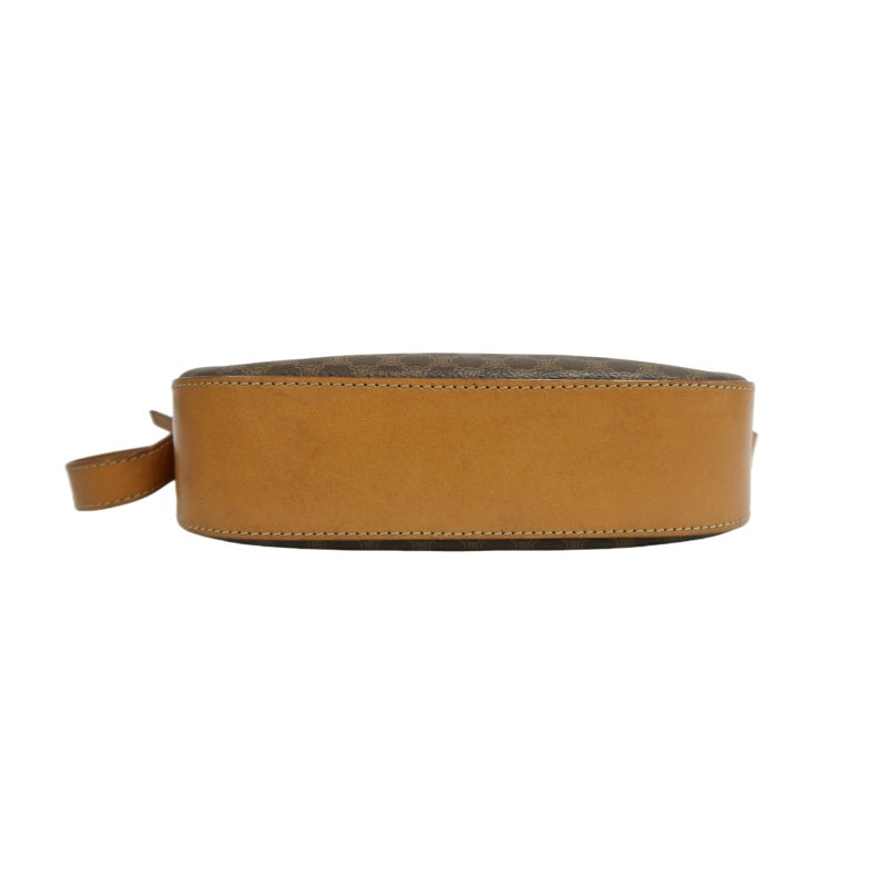 CELINE Macadam Brown PVC Monogram Crossbody Bag