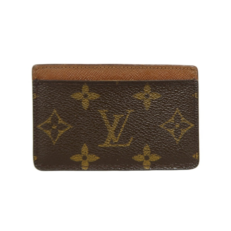 LOUIS VUITTON Porte-Cartes Sample Card Case, Monogram PVC, Brown