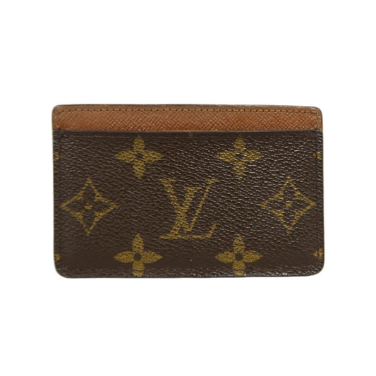 LOUIS VUITTON Porte-Cartes Sample Card Case, Monogram PVC, Brown