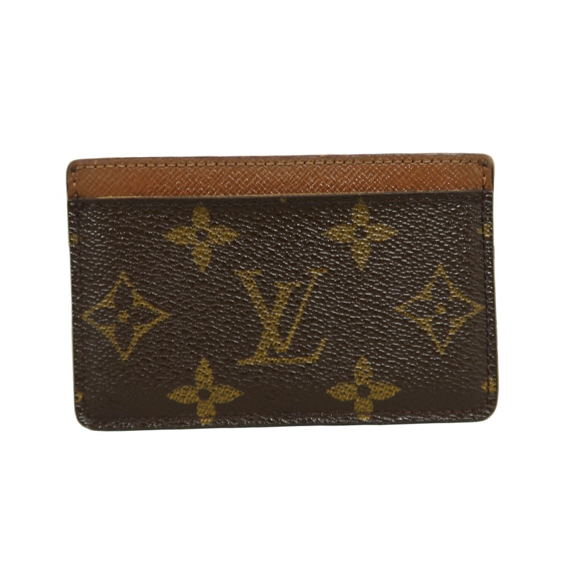 LOUIS VUITTON Porte-Cartes Sample Card Case, Monogram PVC, Brown