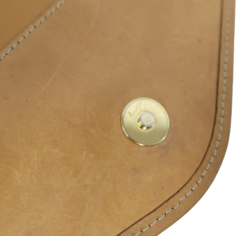 CELINE Macadam Pattern Envelope Shoulder Bag Pvc Beige