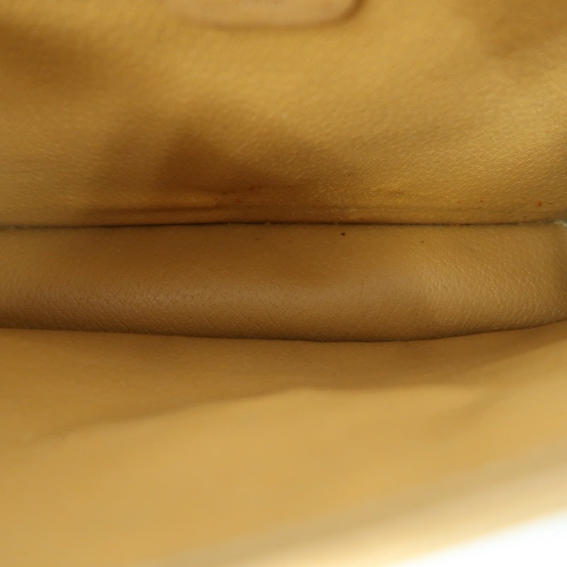 CELINE Macadam Pattern Envelope Shoulder Bag Pvc Beige