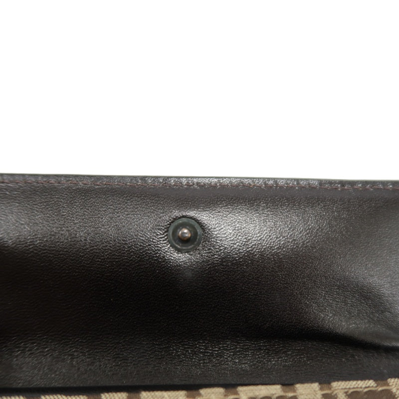 FENDI Zucca Trifold Wallet Canvas Beige Brown