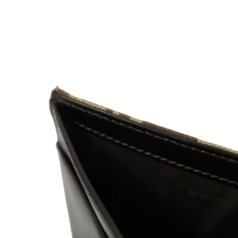 FENDI Zucca Trifold Wallet Canvas Beige Brown