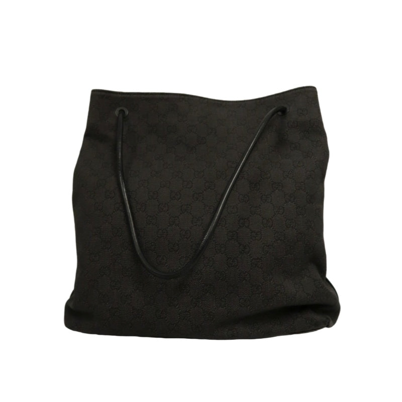 GUCCI GG Canvas Tote Bag Black with Dust Bag