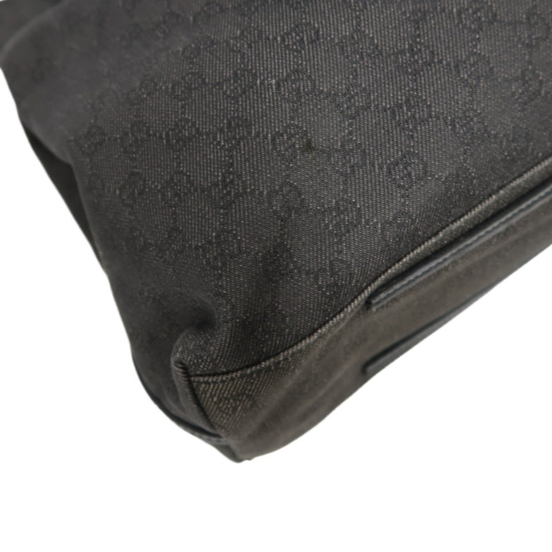GUCCI GG Canvas Tote Bag Black with Dust Bag