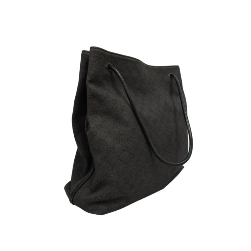 GUCCI GG Canvas Tote Bag Black with Dust Bag