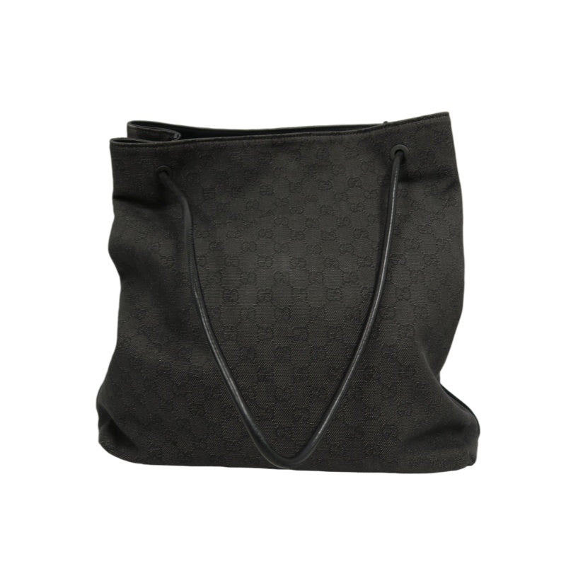 GUCCI GG Canvas Tote Bag Black with Dust Bag