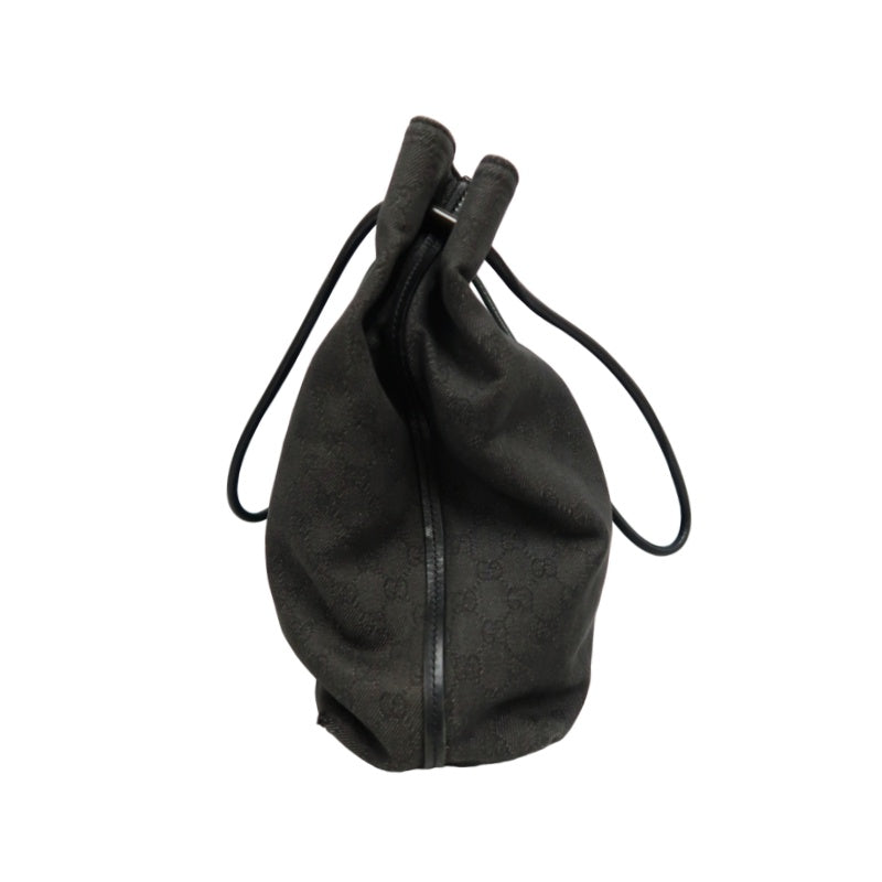 GUCCI GG Canvas Tote Bag Black with Dust Bag