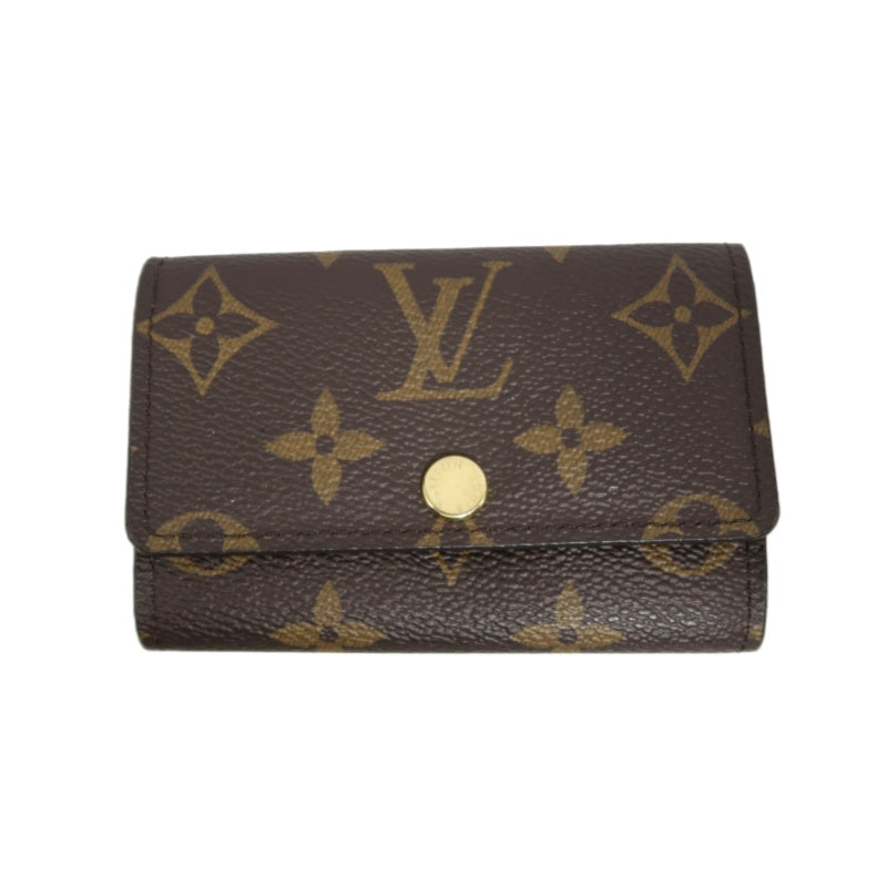 LOUIS VUITTON Monogram Multicles 6 Key Holder PVC Brown Gold Snap Hardware