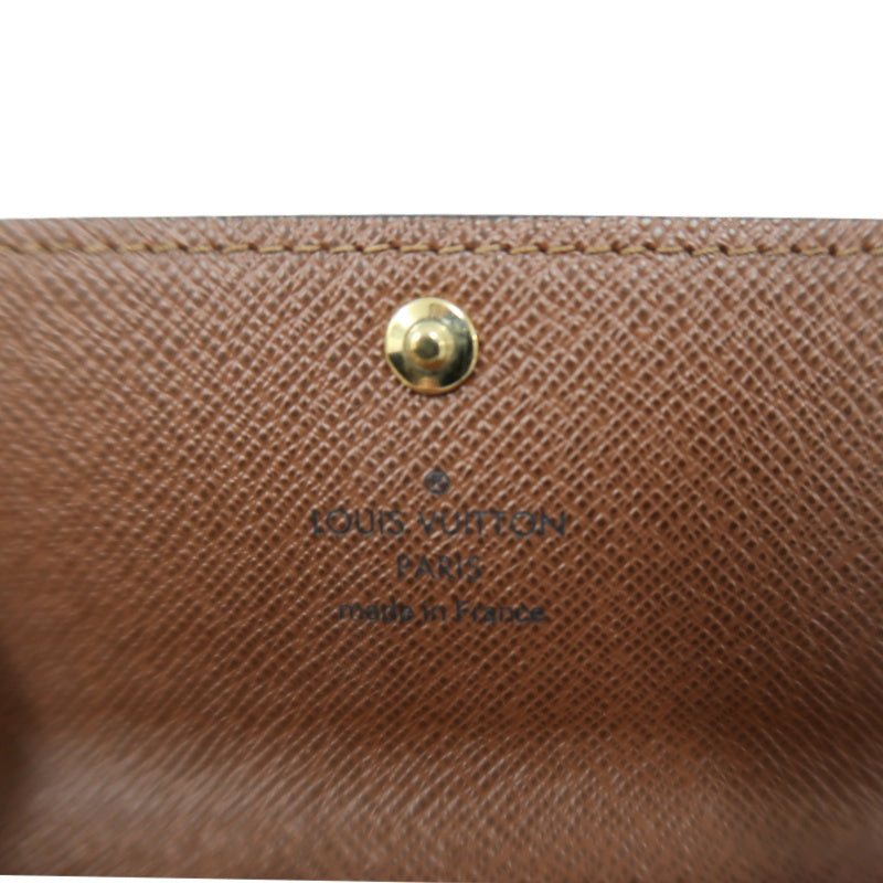 LOUIS VUITTON Monogram Multicles 6 Key Holder PVC Brown Gold Snap Hardware