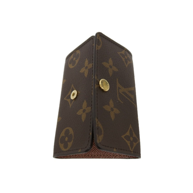 LOUIS VUITTON Monogram Multicles 6 Key Holder PVC Brown Gold Snap Hardware