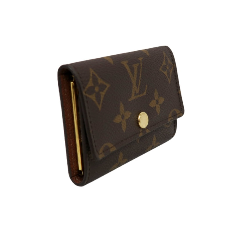 LOUIS VUITTON Monogram Multicles 6 Key Holder PVC Brown Gold Snap Hardware