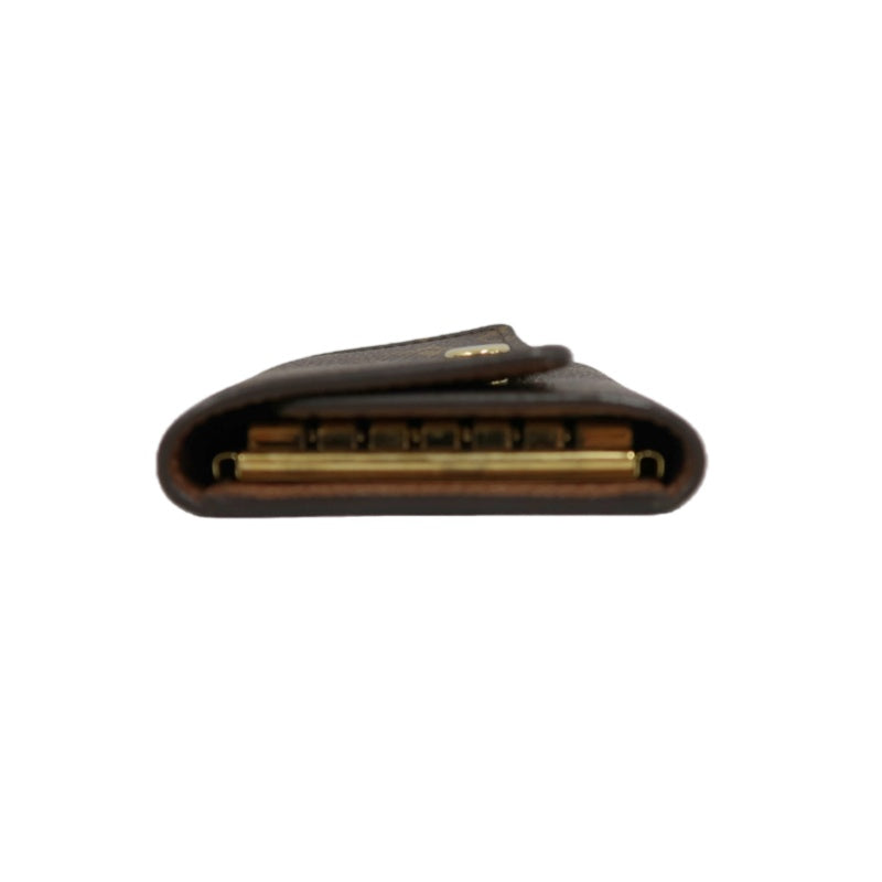 LOUIS VUITTON Monogram Multicles 6 Key Holder PVC Brown Gold Snap Hardware