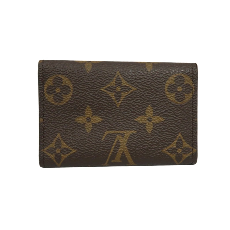 LOUIS VUITTON Monogram Multicles 6 Key Holder PVC Brown Gold Snap Hardware