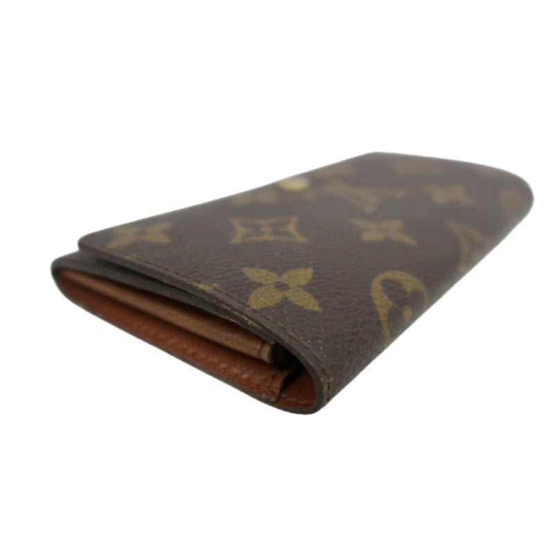 LOUIS VUITTON Porte-Monnaie Billets Compact Monogram Wallet Pvc Brown Gold Hardware