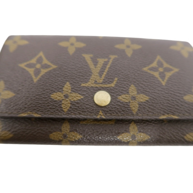 LOUIS VUITTON Porte-Monnaie Billets Compact Monogram Wallet Pvc Brown Gold Hardware