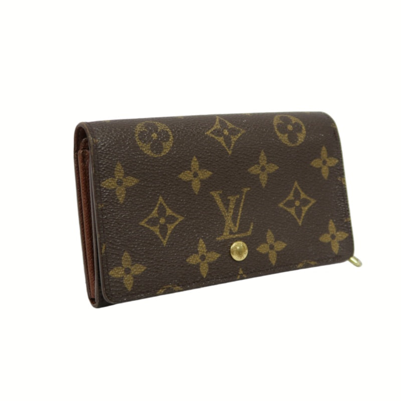 LOUIS VUITTON Porte-Monnaie Billets Tresor Monogram Wallet Pvc Brown