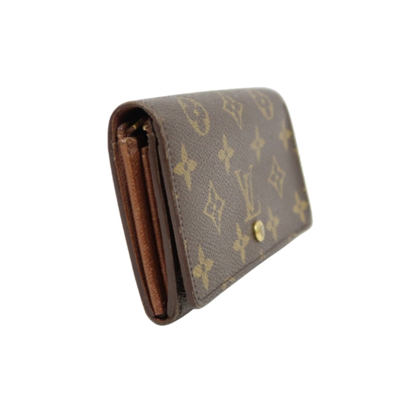 LOUIS VUITTON Porte-Monnaie Billets Tresor Monogram Wallet Pvc Brown