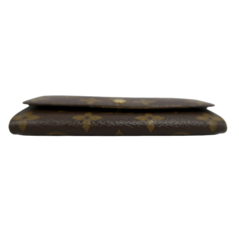 LOUIS VUITTON Porte-Monnaie Billets Compact Monogram Wallet Pvc Brown Gold Hardware