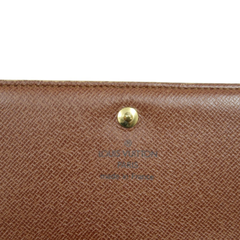 LOUIS VUITTON Porte-Monnaie Billets Tresor Monogram Wallet Pvc Brown